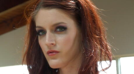 Seductive bombshells Mira and Holly Michaels showing big knockers 